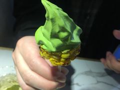 烤玉米冰淇淋-茶是一枝花泡茶店
