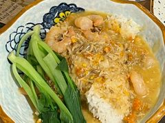蟹粉虾仁捞饭-十面欢腾·海鲜面·台式Bistro(长乐路店)