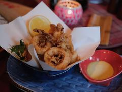 脆炸鱿鱼及虎虾-杭州西子湖四季酒店-WL BISTRO西湖餐厅(灵隐路店)