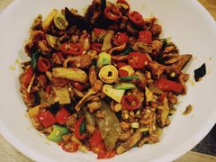 酸辣椒炒鸡杂-建辉湖南土菜馆(南大街店)