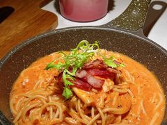 蟹味奶酪意大利汤面-秀儿家の小确幸花园西餐厅