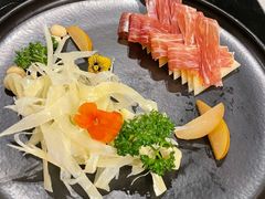 三年金钱火腿配大理手撕乳扇-泓0871臻选云南菜·味庄