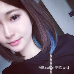 锁骨发加挑染-MS.SALON美发沙龙