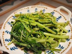 虾酱空心菜-十面欢腾·海鲜面·台式Bistro(长乐路店)