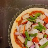 自制海鲜至尊披萨🍕