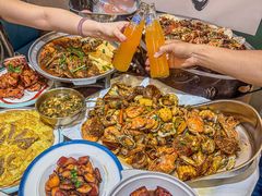 -东来菜馆•手抓海鲜家常菜•海鲜锅贴(鸽子窝店)