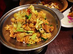 干锅有机花菜-香融府·烤鸭·家常菜(花乡奥莱店)