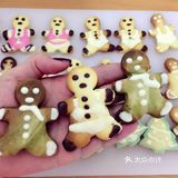 自制姜饼人饼干，很适合圣诞节的气氛！