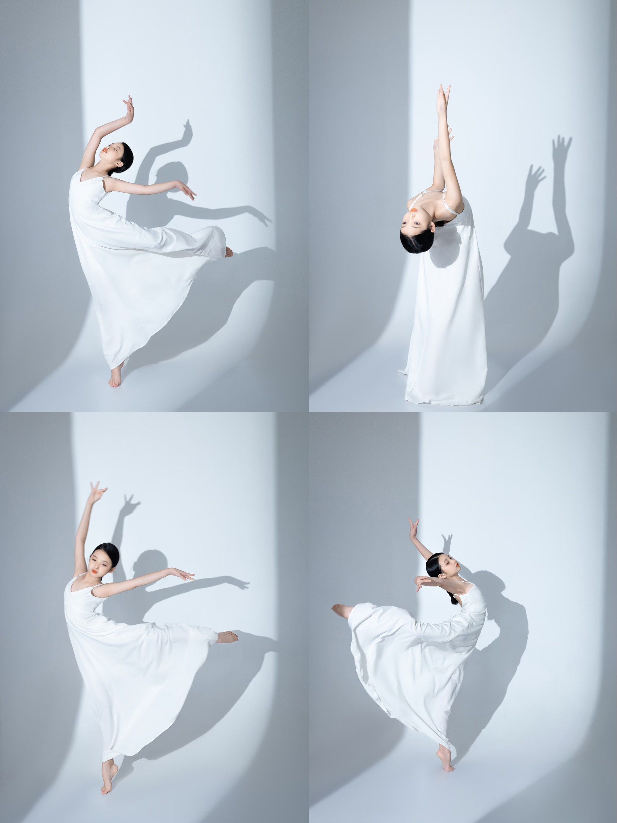 白色舞装,舞动青春.儿童舞蹈写真