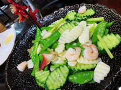-东来菜馆•手抓海鲜家常菜•海鲜锅贴(鸽子窝店)
