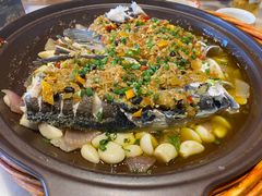 酱椒干焗鱼头-二十八里太湖船菜(吉祥路店)