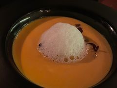 香滑姜味南瓜汤配火腿脆片-AZUL by FUEL蓝色·法式酒馆(琶醍店)