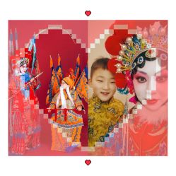 -后宫·古装汉服京剧儿童亲子全家福摄影