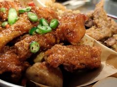 炸鸡一半一半-富乐满韩国正宗炸鸡韩国料理(虹泉路店)