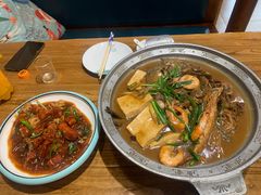 -东来菜馆•手抓海鲜家常菜•海鲜锅贴(鸽子窝店)