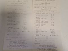 账单-夏苑(新加坡丽思卡尔顿美年酒店)