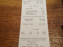 账单-Burger & Lobster(Dean Street)