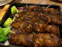 铁板烧汁茄子-粤港餐厅(禹州商业广场店)
