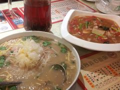 洛阳燕菜&nbsp;连汤肉片&nbsp;洛神花茶-洛阳面馆(红专路店)
