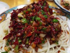 滚刀肉辣皮子拌面-新疆巴州金丝特餐厅(大钟寺店)