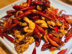 老干妈煸鱿鱼-吕氏疙瘩汤·私家菜馆(慈云寺店)