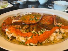 鸡油花雕蒸三门蟹-上海苏宁宝丽嘉酒店·嘉府壹号中餐厅