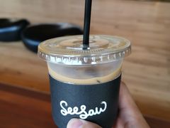 燕麦奶冰拿铁-Seesaw Coffee(朝阳大悦城店)
