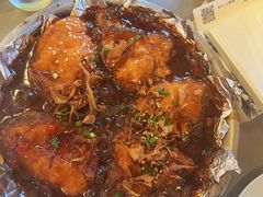 石板碟鱼肉-苏城小院·园林精致苏州菜(斜塘老街店)
