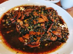 咸菜炒猪肝-双塔老饭店