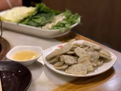 老北京素油煎灌肠-京门老爆三·铜锅涮肉 爆肚(望京店)
