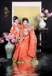 -后宫·古装汉服京剧儿童亲子全家福摄影