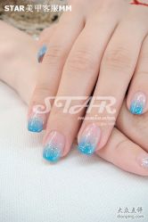 点击看大图 水蓝糖果小渐变-STAR美甲店
