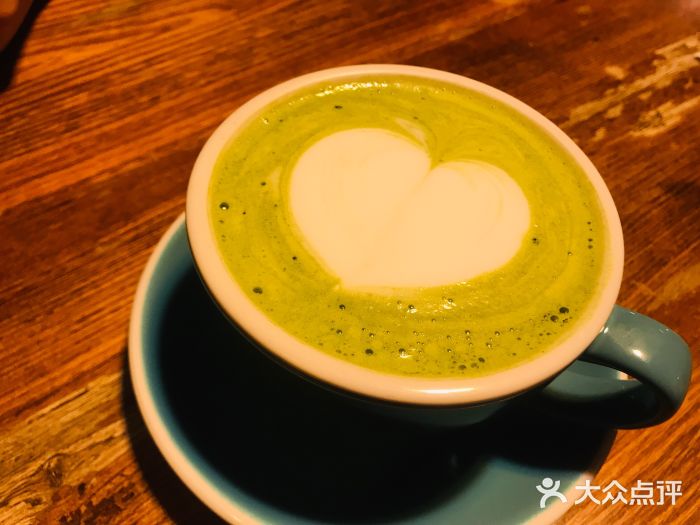 kona咖啡抹茶拿铁图片