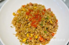 Crab Roe Pork Neck Fried Rice