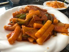 鱼饼炒年糕-桃园中华料理炸酱面(燕儿岛路店)