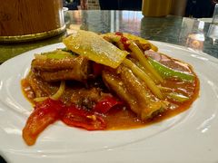 酸竹笋炒鸭掌-柳州菜饮食文化博物馆