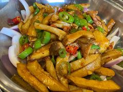 干锅杏鲍菇-喜洲翰林餐厅(董家百年老宅店)