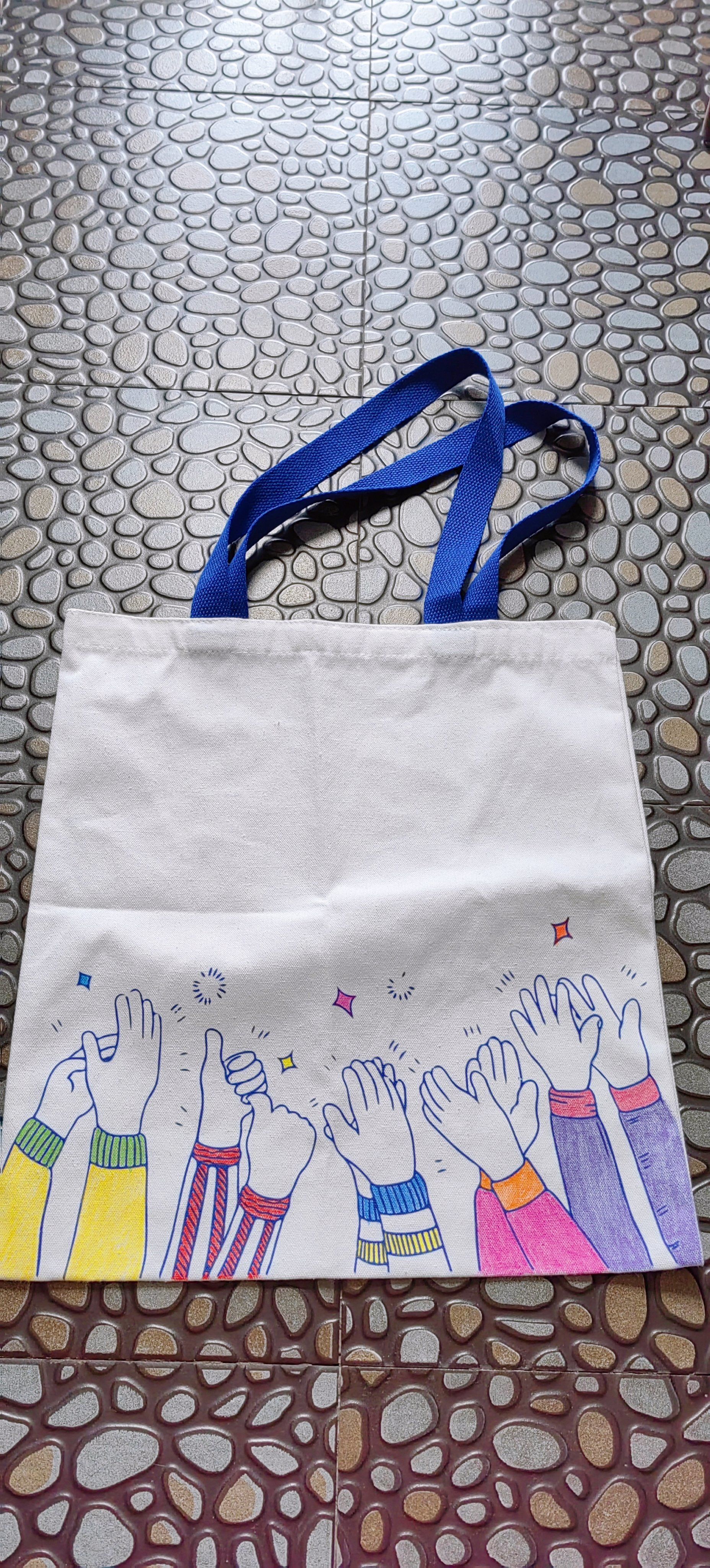 夏日物语:手绘帆布包～丙烯装点生活diy