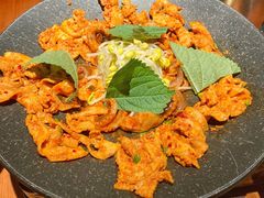 铁板章鱼五花肉-春熙台韩国料理·章鱼肥牛(西丽店)