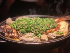 翡翠青椒烤黔鱼-烤匠麻辣烤鱼(环球中心店)
