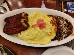 蒲烧鳗鱼配元气欧姆蛋饭-玛格萝妮比萨屋(四平店)