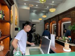 -595barbershop美式油头