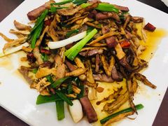 方竹笋爆腊肉-灯盏窝饭店(新都分店)