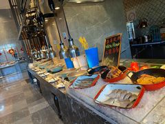自助取餐区-美食汇海鲜自助餐厅·小龙虾烧烤(富力万达文华酒店)