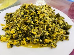 地皮菜炒鸡蛋-长临河古镇福味轩土菜馆(长临河店)