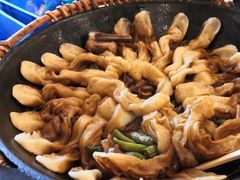 豆角排骨锅-华盛园卷子王农家菜水库鱼