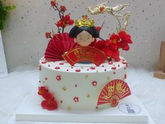 8寸进口淡奶油万福金安-Miss蜜思烘焙(城市广场店)