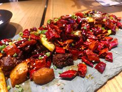 歌乐山辣子雪花牛肉-莲·中餐厅(成都首座万豪酒店)