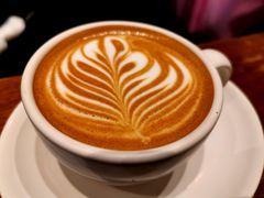 Latte-black rainbow coffee