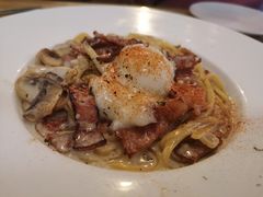 奶油培根意面配水波蛋-Cyclus Craft Kitchen薩克思手工厨房